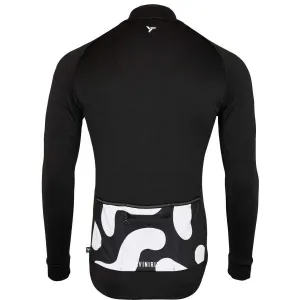 SILVINI LEVERONO Pánsky zateplený cyklistický dres, čierna, veľkosť XXXL