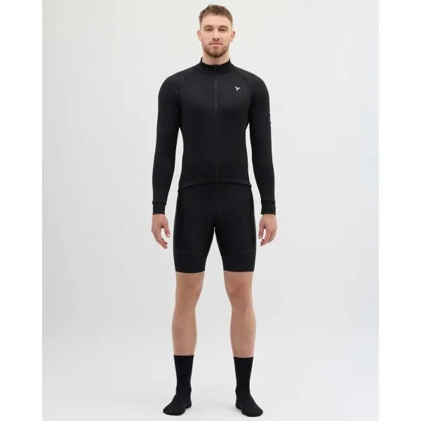 SILVINI LEVERONO Pánsky zateplený cyklistický dres, čierna, veľkosť XXXL