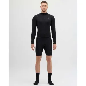 SILVINI LEVERONO Pánsky zateplený cyklistický dres, čierna, veľkosť XXXL