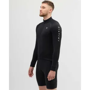 SILVINI LEVERONO Pánsky zateplený cyklistický dres, čierna, veľkosť XXXL