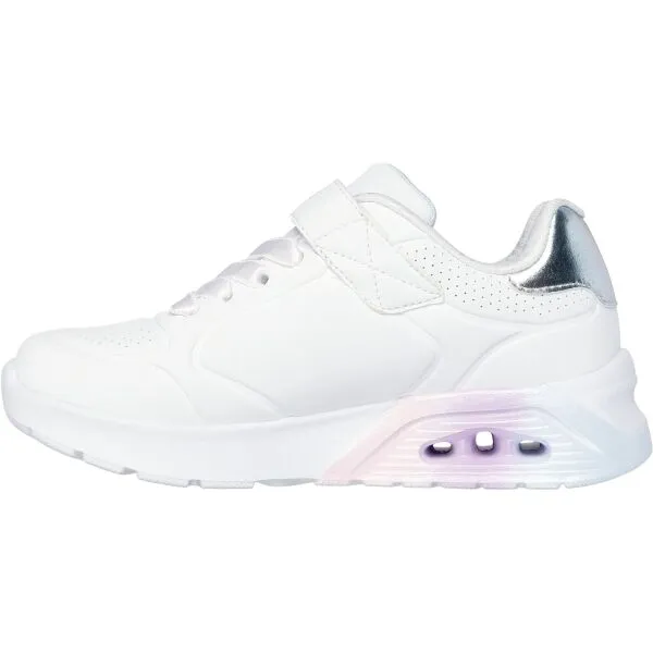 Skechers UNO LITE 2.0 Dievčenská vychádzková obuv, biela, veľkosť