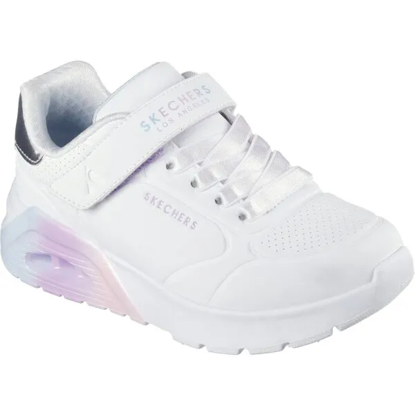 Skechers UNO LITE 2.0 Dievčenská vychádzková obuv, biela, veľkosť