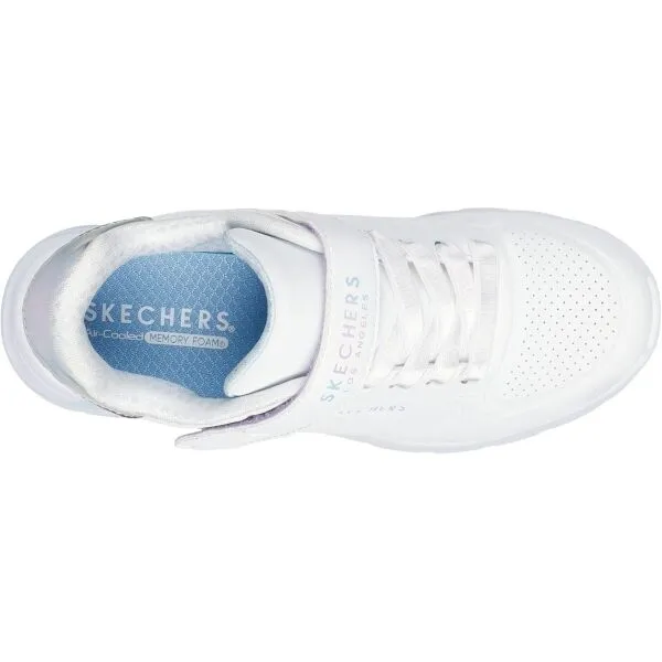 Skechers UNO LITE 2.0 Dievčenská vychádzková obuv, biela, veľkosť
