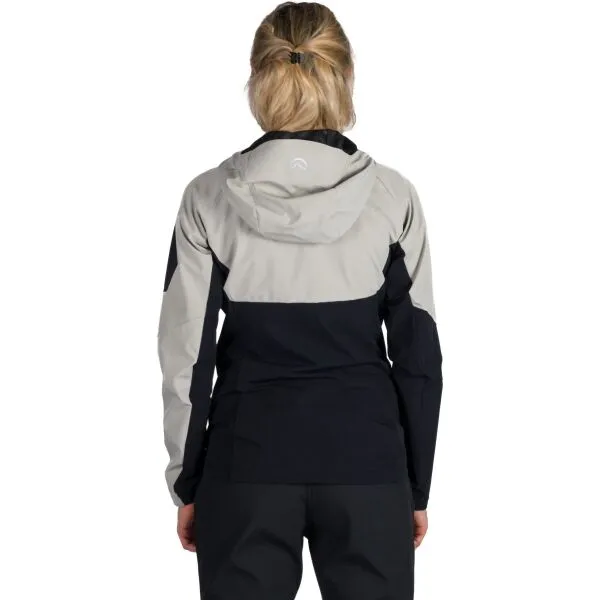 Dámska turistická softshellová bunda NORTHFINDER JANELL-807lightgreenblack