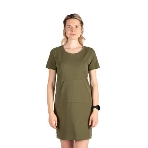 Northfinder CHESLEY Dámske športové šaty, khaki, veľkosť