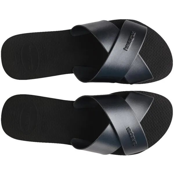 HAVAIANAS AQUA METALLIC Dámske žabky, čierna, veľkosť 39/40