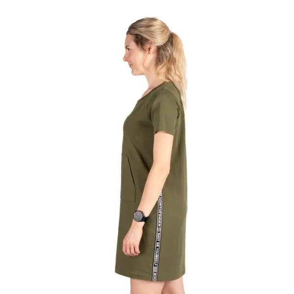 Northfinder CHESLEY Dámske športové šaty, khaki, veľkosť