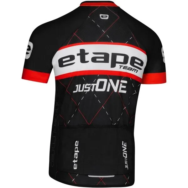 Etape TEAM Pánsky cyklistický dres, čierna, veľkosť