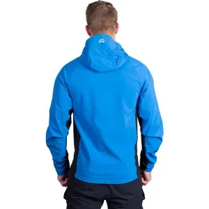 Pánska turistická softshellová bunda NORTHFINDER CIRO-282blueblack