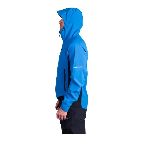 Pánska turistická softshellová bunda NORTHFINDER CIRO-282blueblack