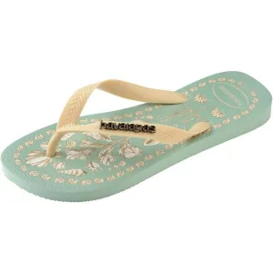 HAVAIANAS TOP TROPIC ALIA VIBES Dámske žabky, svetlo zelená, veľkosť 41/42