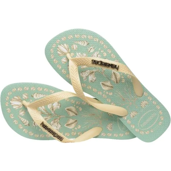 HAVAIANAS TOP TROPIC ALIA VIBES Dámske žabky, svetlo zelená, veľkosť 41/42