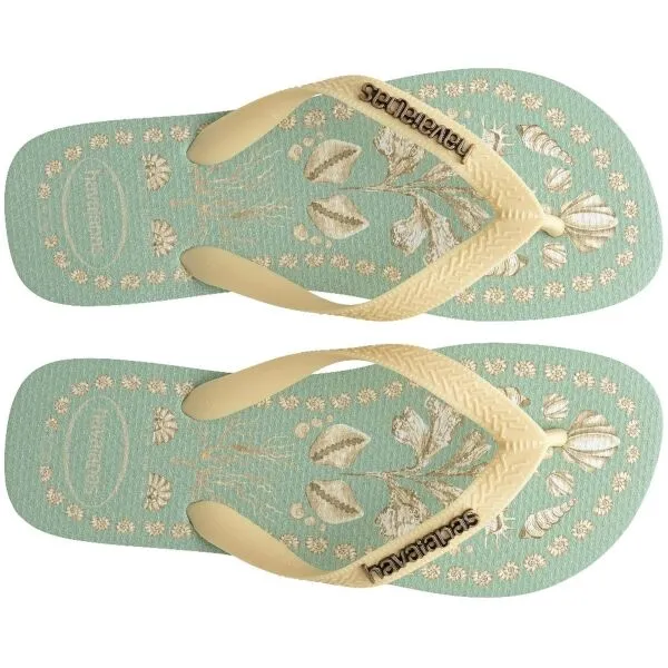 HAVAIANAS TOP TROPIC ALIA VIBES Dámske žabky, svetlo zelená, veľkosť 41/42