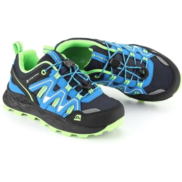 ALPINE PRO RELO Detská outdoorová obuv, modrá, veľkosť