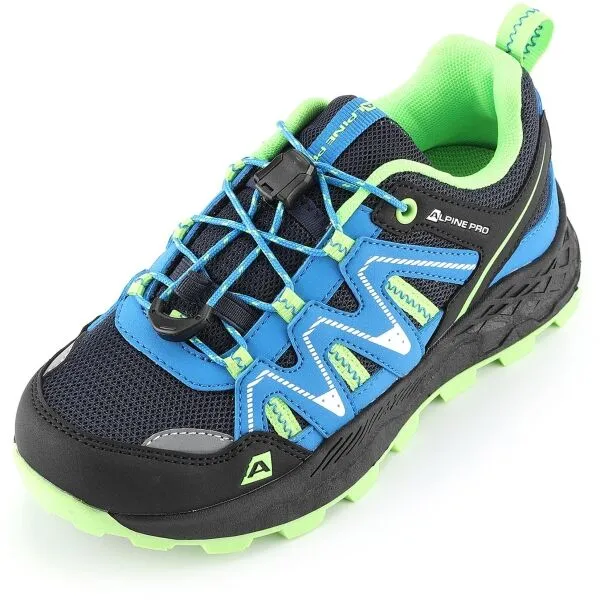 ALPINE PRO RELO Detská outdoorová obuv, modrá, veľkosť
