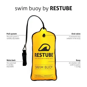 RESTUBE SWIM BUOY Plavecká bójka, žltá, veľkosť