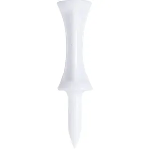 PURE 2 IMPROVE PLASTIC STEP TEES 51MM 25KS Golfové týčka, biela, veľkosť