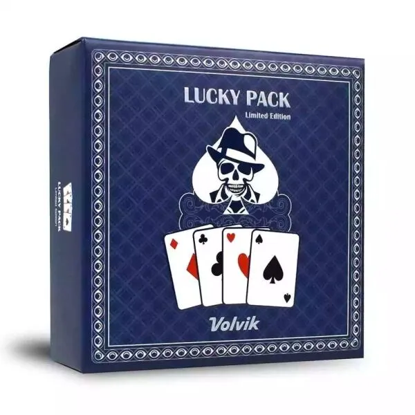 VOLVIK GB LUCKY PACK 4 PCS + 1 BALLMARKER Golfové loptičky, biela, veľkosť