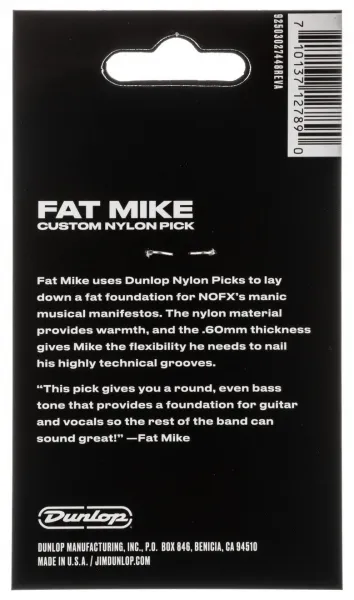 Dunlop Fat Mike Custom Nylon Picks 0.6
