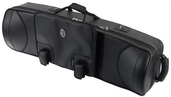 Marcus Bonna MB Double Trombone Case (Tenor and Alto), Black Leather