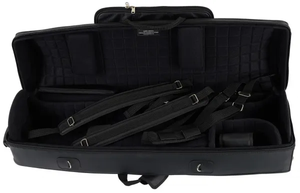 Marcus Bonna MB Double Trombone Case (Tenor and Alto), Black Leather