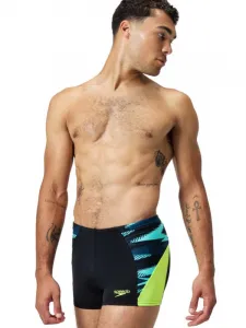 Speedo eco endurance+ max splice aquashort black/hyper yellow s - uk32