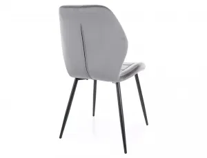 Jedálenská stolička JAKE VELVET tmavosivá