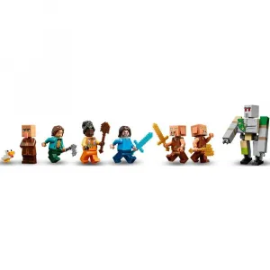 LEGO® Minecraft® 21273 Balón v podobe ďasa a útok na dedinu