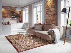 Koberec Agnella Isfahan Meka tmavobéžový