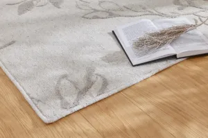 Koberec Agnella Noble Flors svetlosivý