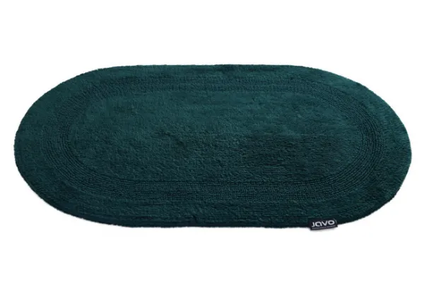 Kúpeľňový koberček Javo Cotton zelený ovál