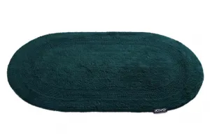 Kúpeľňový koberček Javo Cotton zelený ovál