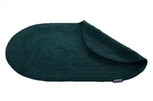 Kúpeľňový koberček Javo Cotton zelený ovál