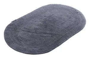 Kúpeľňový koberček Javo Cotton antracitový ovál