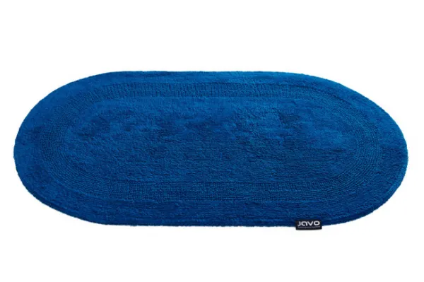 Kúpeľňový koberček Javo Cotton tmavotyrkysový ovál
