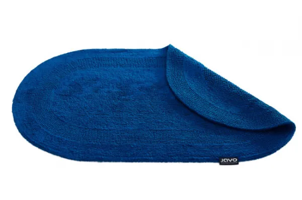 Kúpeľňový koberček Javo Cotton tmavotyrkysový ovál