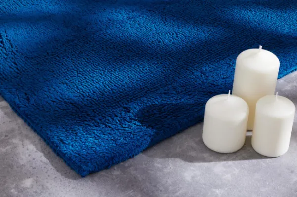 Kúpeľňový koberček Javo Cotton tmavotyrkysový