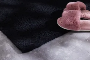 Kúpeľňový koberček Javo Cotton čierny