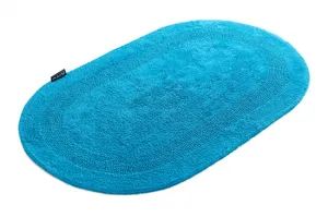 Kúpeľňový koberček Javo Cotton svetlotyrkysový ovál