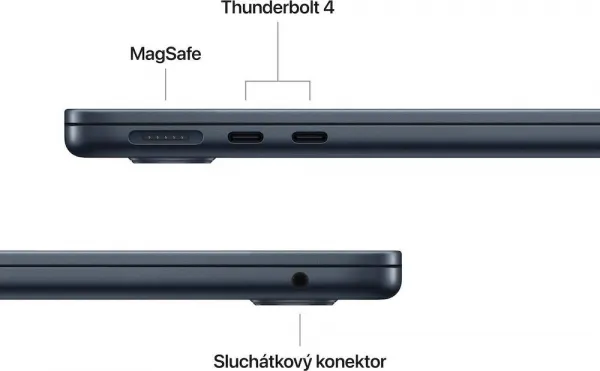 MacBook Air 13" Apple M4 10C CPU 10C GPU 16GB 512GB Polnočný SK, MW133SL/A