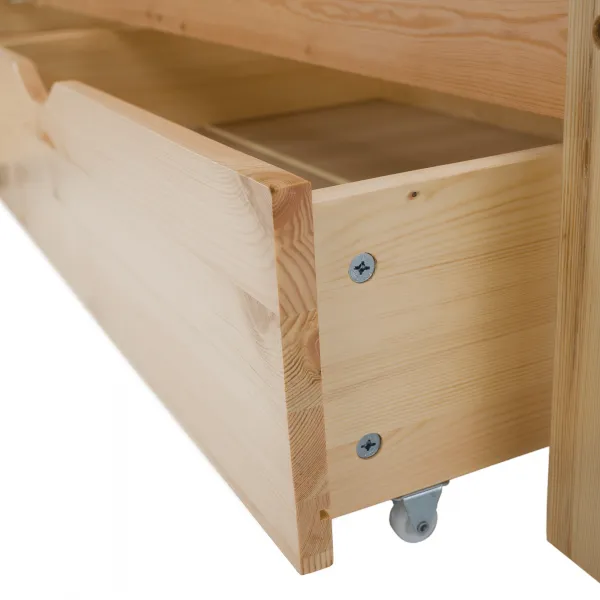 Montessori posteľ, 90x200, prírodná, masív, NOEMA
