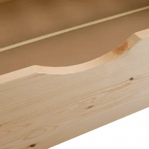 Montessori posteľ, 90x200, prírodná, masív, NOEMA