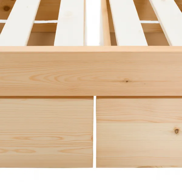 Montessori posteľ, 90x200, prírodná, masív, NOEMA