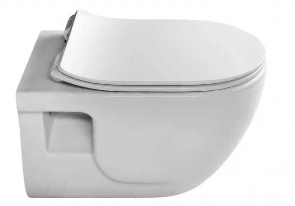 SAPHO - BRILLA závesná WC misa, Rimless, 36,5x53cm, biela 100614