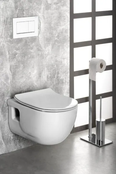 SAPHO - BRILLA závesná WC misa, Rimless, 36,5x53cm, biela 100614
