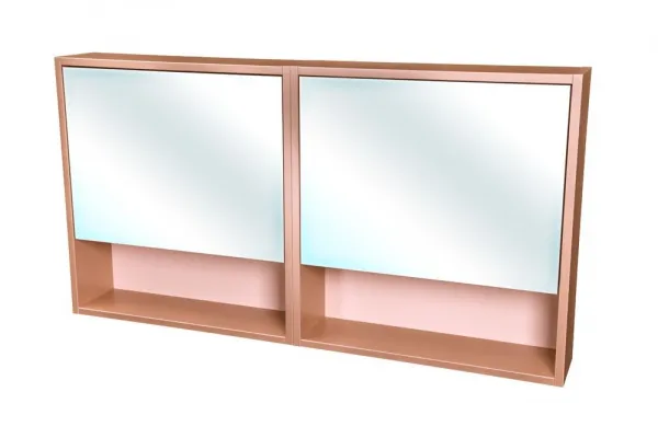 Zostava kúpeľňového nábytku CEDERIKA 120, metallic měděný CA.SADA11