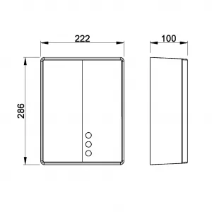 SAPHO - BIGFLOW EVO bezdotykový elektrický sušič rúk 220-240V, 2050W, 222x286x100, ABS/biela 01491.W