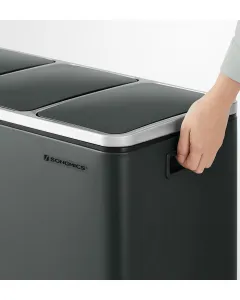 SONGMICS Kôš na triedený odpad Wick antracitovo sivý