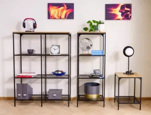 Signal Regál Lex A 100 cm dub přírodní/černý