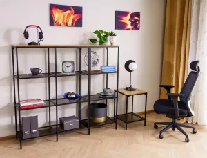 Signal Regál Lex A 100 cm dub přírodní/černý